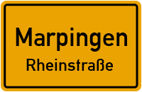 Rheinstraße in MarpingenRheinstraße