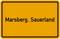 City Sign Marsberg, Sauerland