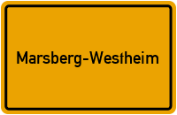 Ortsschild Marsberg-Westheim