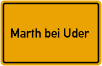 City Sign Marth bei Uder