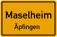 Straßenverzeichnis Maselheim Äpfingen