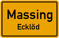 Straßen in Massing Ecklöd