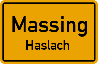 Straßen in Massing Haslach