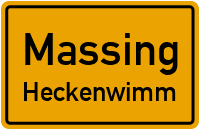 Straßen in Massing Heckenwimm