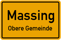 Straßen in Massing Obere Gemeinde