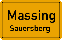 Straßenverzeichnis Massing Sauersberg