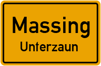 Straßen in Massing Unterzaun