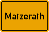 Dürrsittert in Matzerath