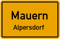 Straßenverzeichnis Mauern Alpersdorf