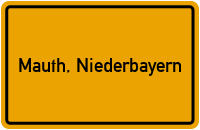 City Sign Mauth, Niederbayern