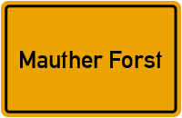 Schwarzbachstraße in Mauther Forst