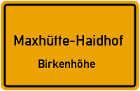 Stockstraße in Maxhütte-HaidhofBirkenhöhe