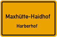 Straßenverzeichnis Maxhütte-Haidhof Harberhof