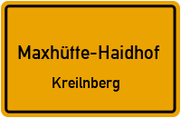 Straßenverzeichnis Maxhütte-Haidhof Kreilnberg