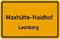 Straßenverzeichnis Maxhütte-Haidhof Leonberg