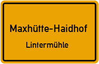 Straßenverzeichnis Maxhütte-Haidhof Lintermühle