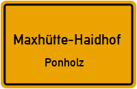 Hagenauer Straße in 93142 Maxhütte-Haidhof (Ponholz)