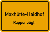 Straßenverzeichnis Maxhütte-Haidhof Rappenbügl