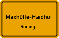 Straßenverzeichnis Maxhütte-Haidhof Roding