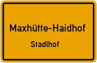 Straßenverzeichnis Maxhütte-Haidhof Stadlhof
