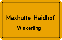 Straßenverzeichnis Maxhütte-Haidhof Winkerling