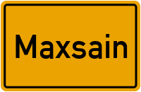 Ortsschild von Gemeinde Maxsain in Rheinland-Pfalz