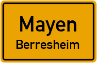 Mayener Straße in MayenBerresheim