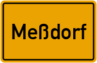 City Sign Meßdorf