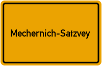 Ortsschild Mechernich-Satzvey