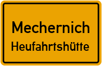Straßenverzeichnis Mechernich Heufahrtshütte