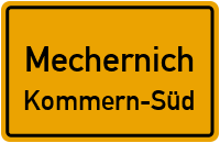 Straßenverzeichnis Mechernich Kommern-Süd