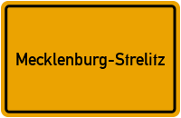 Ortsschild Mecklenburg-Strelitz
