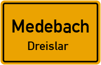 Medeloner Straße in MedebachDreislar