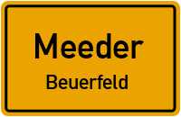 Glender Straße in MeederBeuerfeld