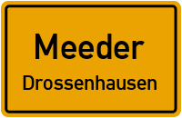 Straßenverzeichnis Meeder Drossenhausen