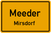 Tremersdorfer Straße in MeederMirsdorf