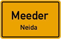 Straßenverzeichnis Meeder Neida