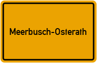 Ortsschild Meerbusch-Osterath
