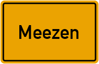 Ortsschild von Gemeinde Meezen in Schleswig-Holstein