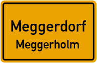 Dörpstraat in MeggerdorfMeggerholm