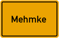 Ortsschild von Gemeinde Mehmke in Sachsen-Anhalt