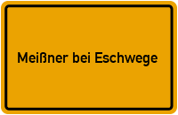 City Sign Meißner bei Eschwege
