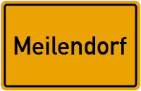 Ortsschild von Gemeinde Meilendorf in Sachsen-Anhalt
