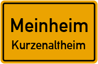 Straßenverzeichnis Meinheim Kurzenaltheim