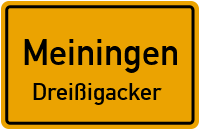 Unterer Siedlungsweg in MeiningenDreißigacker