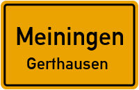 Querstraße in MeiningenGerthausen