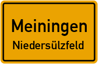 Main-Werra-Radweg / Radweg Meiningen-Hassfurt in MeiningenNiedersülzfeld