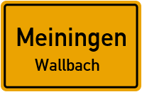 Untere Hauptstraße in MeiningenWallbach
