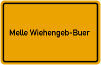 Ortsschild Melle Wiehengeb-Buer