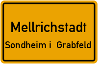 Straßenverzeichnis Mellrichstadt Sondheim i. Grabfeld